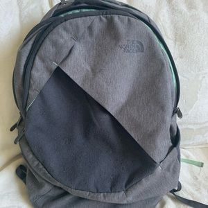 Women’s gray/teal Isabella North Face Backpack